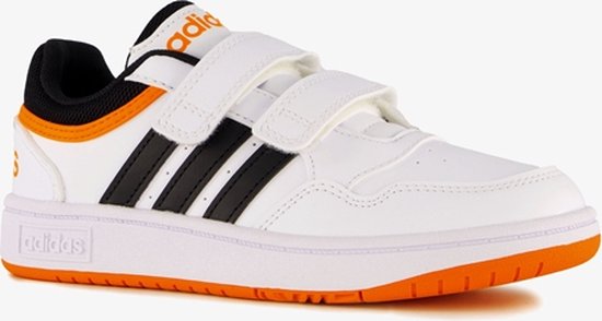 Adidas Hoops 3.0 CF C kinder sneakers wit zwart - Maat 34 - Uitneembare zool