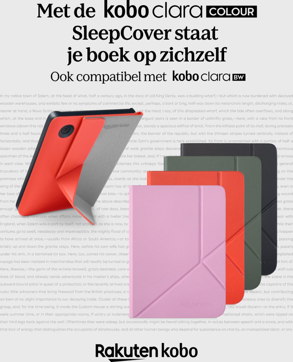 Kobo Clara Colour / BW Hoes voor eReader - SleepCover - Roze - Ingebouwde standaard – foto 3