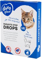 Duvo+ Anti-Parasiet Druppels voor Katten - Vlo & Teek - 3x1ml