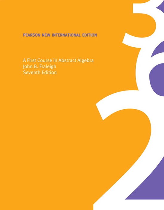 First Course In Abstract Algebra - cover