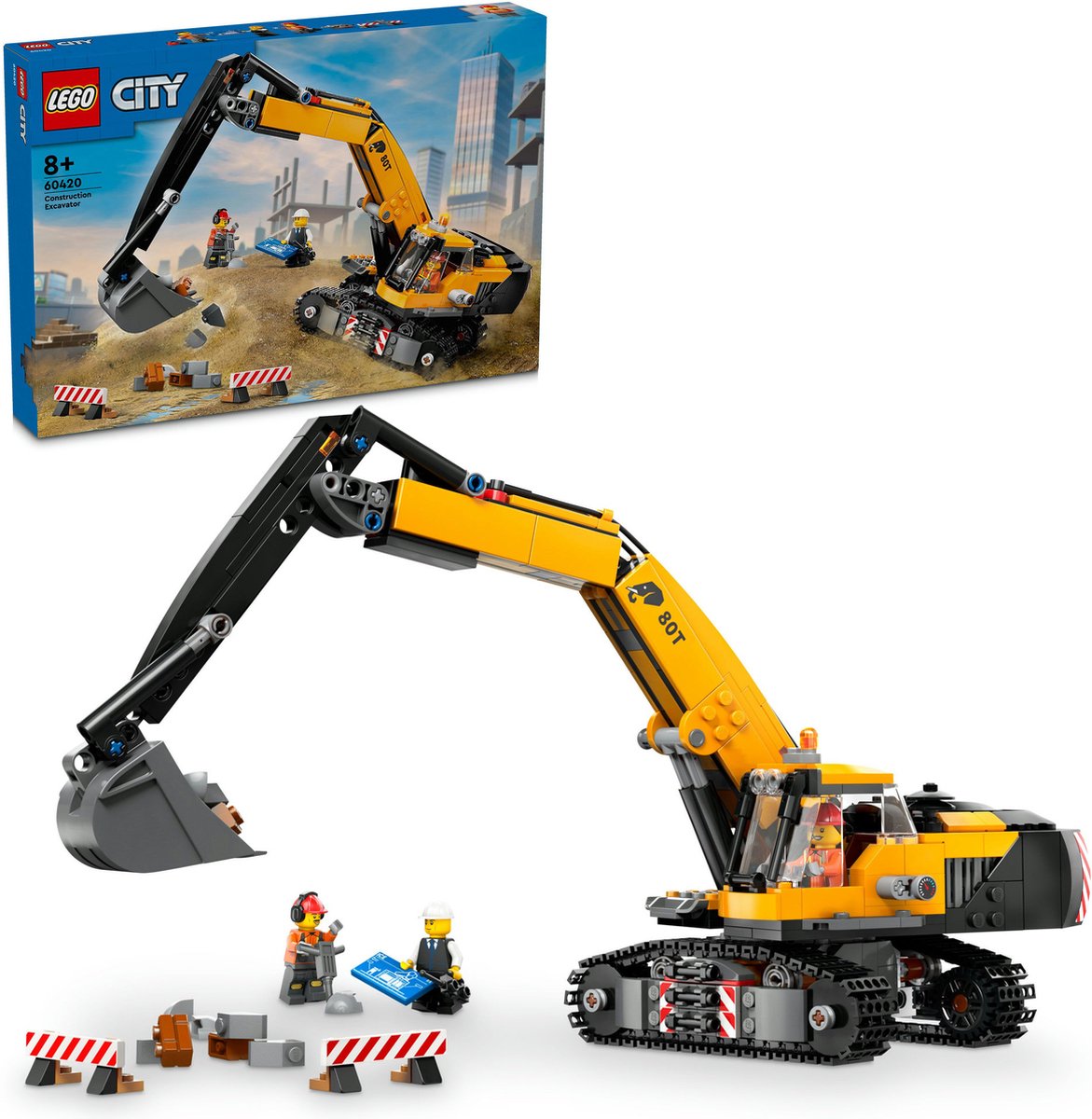 LEGO City Gele graafmachine Voertuig Speelgoed voor Kinderen 60420 — cadeau in Spellen & Speelgoed - foto 6