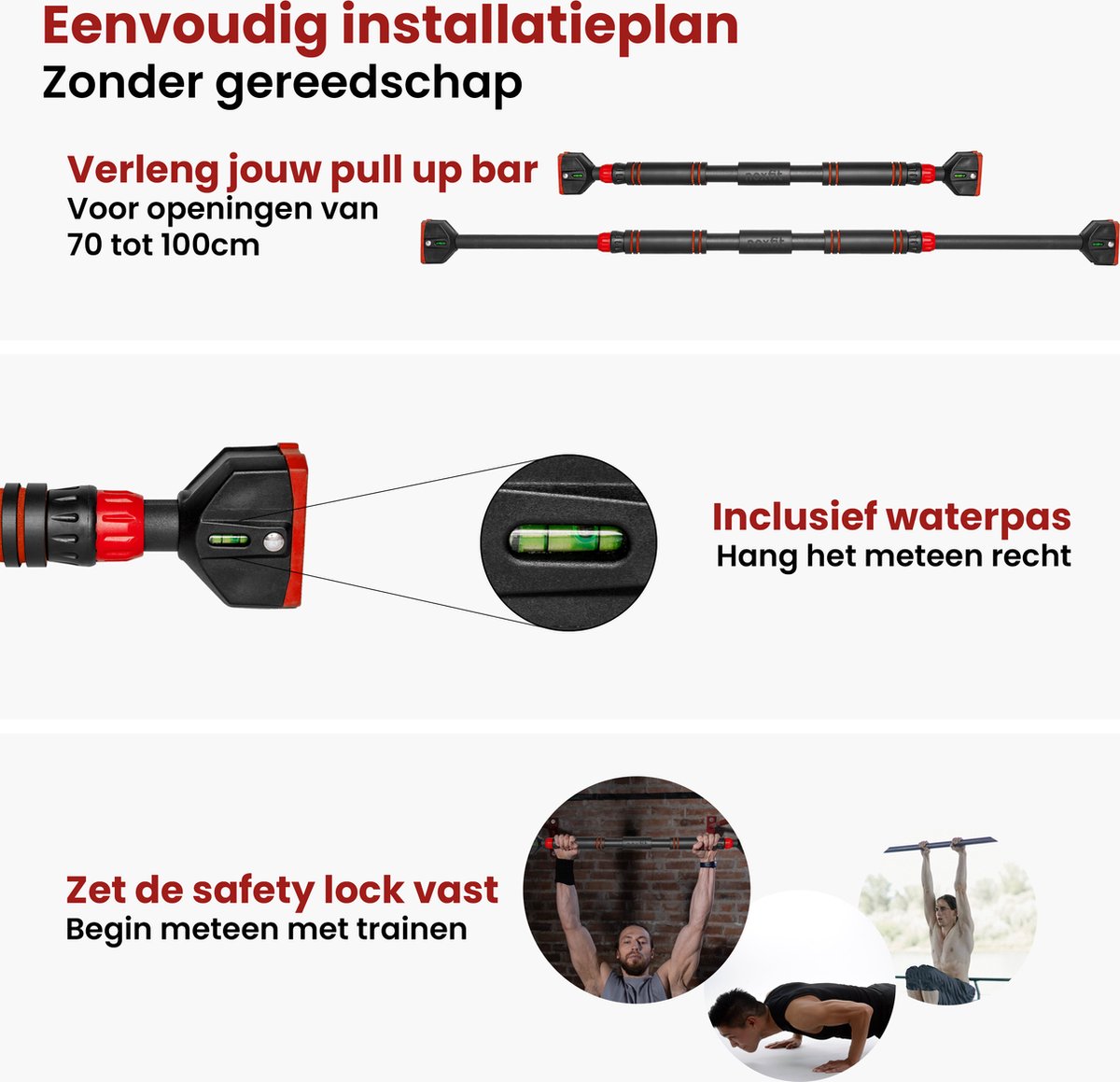 zkv goods Noxfit Pull Up Bar - Optrekstang Deur thumbnail 5