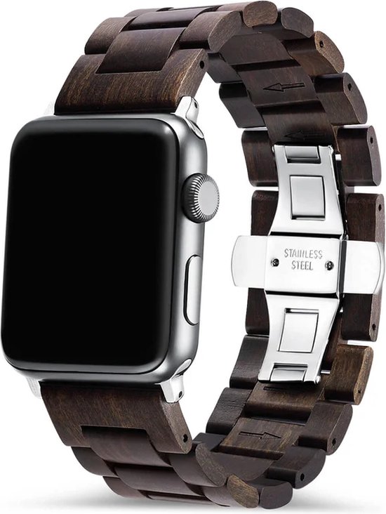 Apple Watch-bandje - zwart sandelhout 38/41 mm