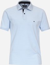 CASA MODA comfort fit heren polo - blauw - Maat: 6XL