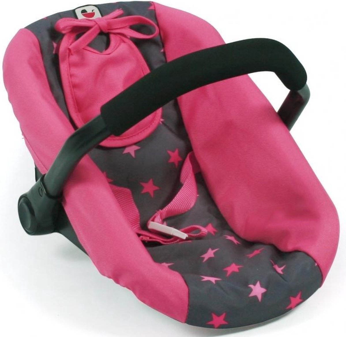 Bayer Chic 2000 - Poppen Autozitje Maxi-Cosi-stijl - Stars Pink