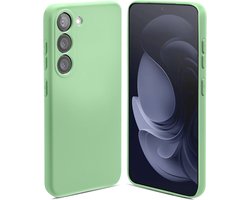 ShieldCase Siliconen Hoesje geschikt voor Samsung Galaxy A55 hoesje - optimale bescherming - perfecte pasvorm - TPU Materiaal - lichtgroen