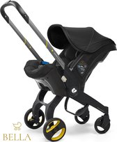 BELLA - Lichtgewicht - Autostoel en Buggy in één - Autostoel - Black - Nieuwste model - Kinderwagen - Baby - Buggy - kinderwagen 3 in 1