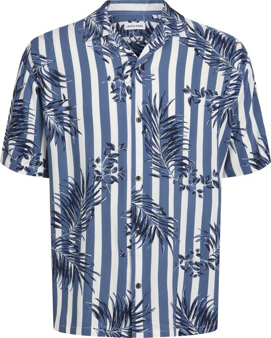 JACK&JONES JJJEFF RESORT AOP SHIRT SS Heren Overhemd - Maat S