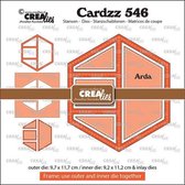 Crealies Cardzz Cadre et incrustations Arda CLCZ546 9,7x11,7cm (04-24)