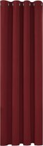 Verduisteringsgordijnen Grommet 84 inch Lengte, Thermische Gordijnpanelen voor Slaapkamer, Kerst, 132x214 cm (B x H), Donkerrood, 1 stuk