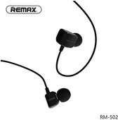 Remax RM-502 Stereo Muziek hoofdtelefoon Met HD Mic in-ear 3.5mm Zwart
