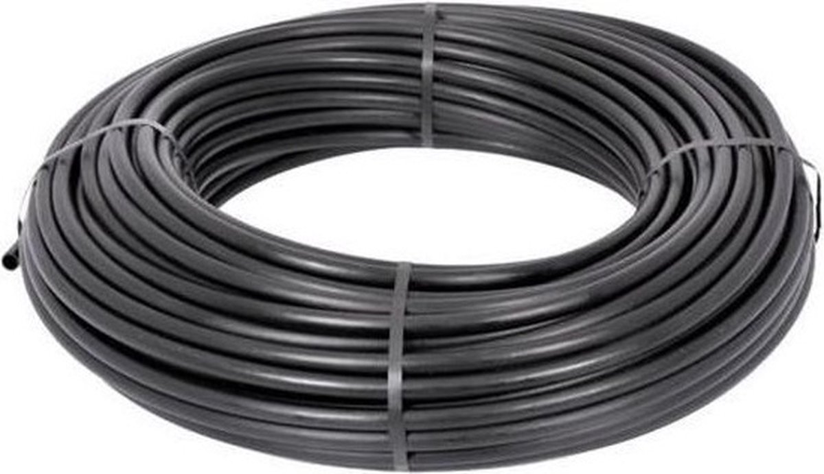 LDPE Tyleenslang - slang 20 mm x 1.5 mm - 25 meter - zwart - werkdruk 6.3 bar