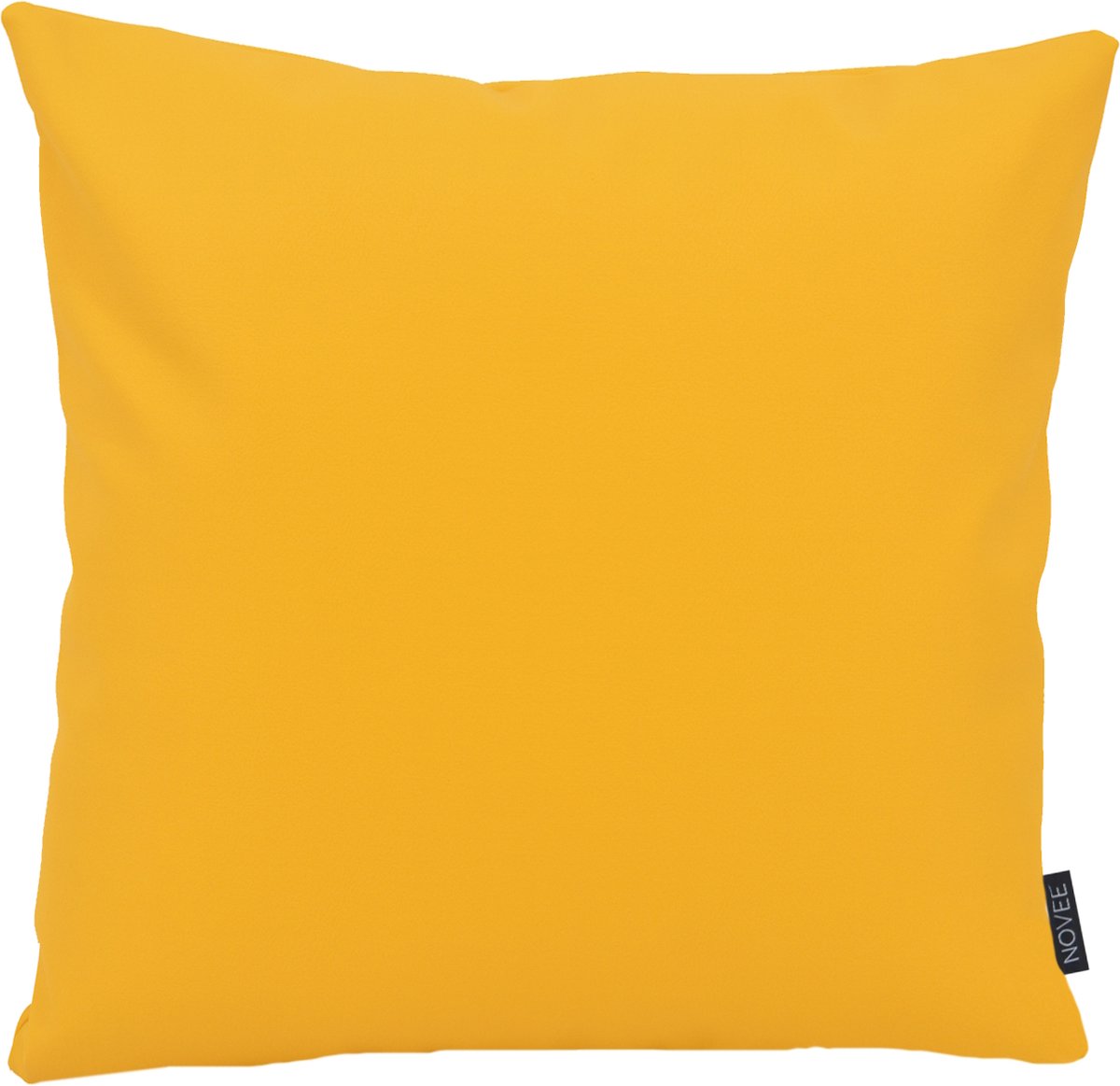 NOVÉE Jax Yellow - Outdoor/Buiten Kussenhoes | 45 x 45 cm | Waterafstotend | PU Leder Geel