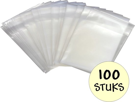Cellofaan Zakjes Met Blokbodem Hagel 8x5x25cm 100stuks Krabbendam