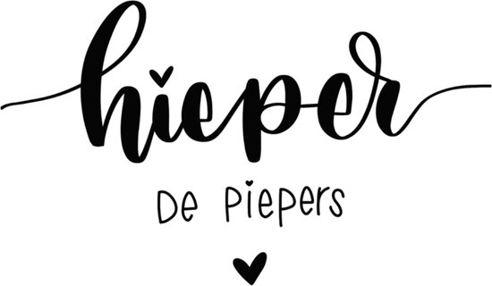 Kaart hieper de piepers - zwart wit - wenskaart - gefeliciteerd - verjaardag - leuk - spreuk