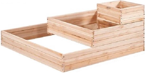 tectake® - Houten kweekbak - opzetstuk - broeikas - kan i.c.m. tectake hoge plantenbak