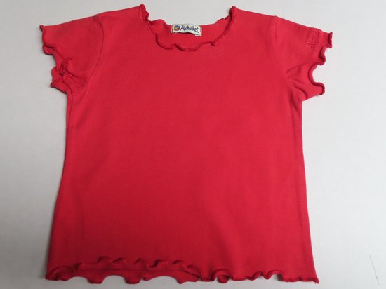 T shirt korte mouwen - Meisje - Rood - Effen - 2 jaar 86