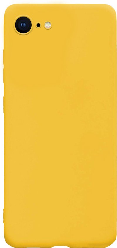Coque adaptée pour iPhone 7, coque arrière en Siliconen , jaune
