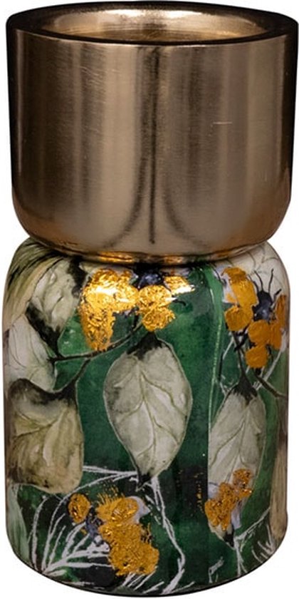 TS Collection - Bougeoir Bee green - 4x11 - Métal & Epoxy - Articles exclusifs pour la maison pour l'intérieur - Handgemaakt - Impression unique - Conçu par Lammie