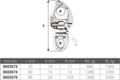 Wichard Quick Release Sluiting - HR RVS - 70 mm