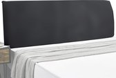 Bedhoofdbordhoes, stofdichte stretch hoofdbordafdekking, hoofdbordbekleding voor bed, rugbescherming, all-inclusive slipcover, zwart (170-190 cm hoofdeinde)