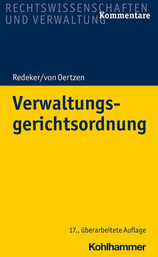 Verwaltungsgerichtsordnung - cover