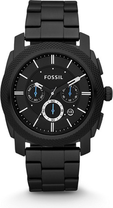 Fossil Machine FS4552IE Herenhorloge 45 mm - Zwart