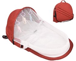 Opvouwbaar Baby Bedje - Draagbare babybedje - zacht en opvouwbaar reiswieg - baby reizen wieg slaapbed met speelgoed - opvouwbare anti-druk muggennet wieg baby pasgeboren slaper