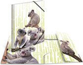 HERMA Koalafamily, Conventionele hechtmap, A3, Polypropyleen (PP), Meerkleurig, Elastische band, 335 mm