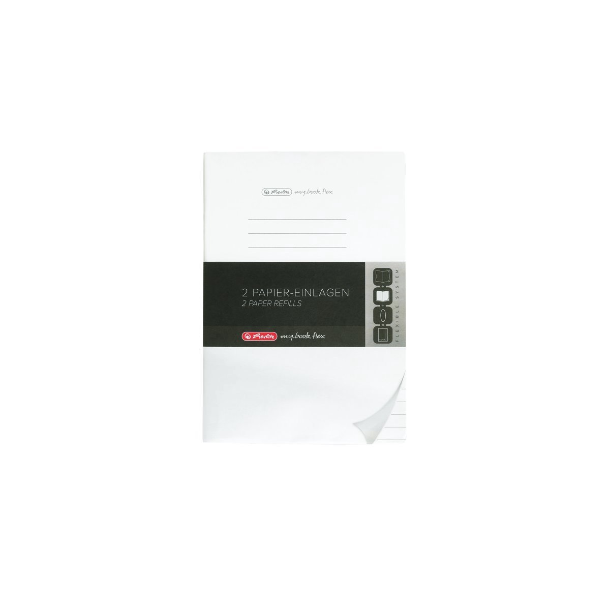 herlitz papieren vervangende inlegvellen voor notebook my.book flex, A5
