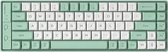 LANGTU S69 Bedrade Mechanisch Gaming Toetsenbord - QWERTY - Hot swap toetsenborden - TKL - 69 Keys - Red Switch - Wit groen