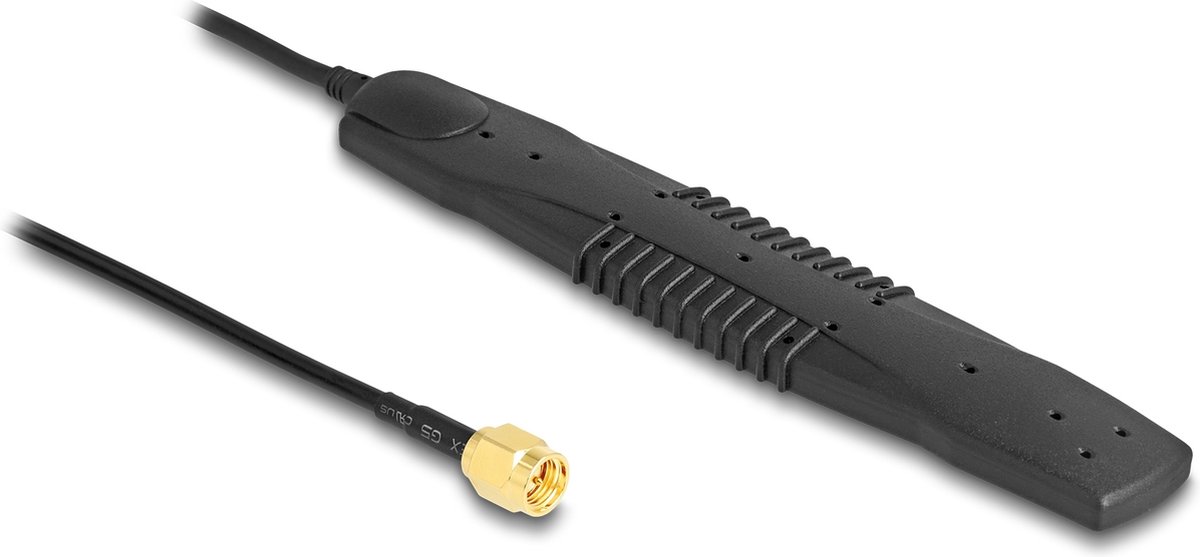 Delock 5G LTE, WLAN Antenna SMA plug 2,5 dBi omnidirectional fixed black self-adhesive