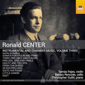 Tamás Fejes, Balázs Renczés, Christopher Guild - Ronald Center: Instrumental & Chamber Music, Vol. 3 (CD)