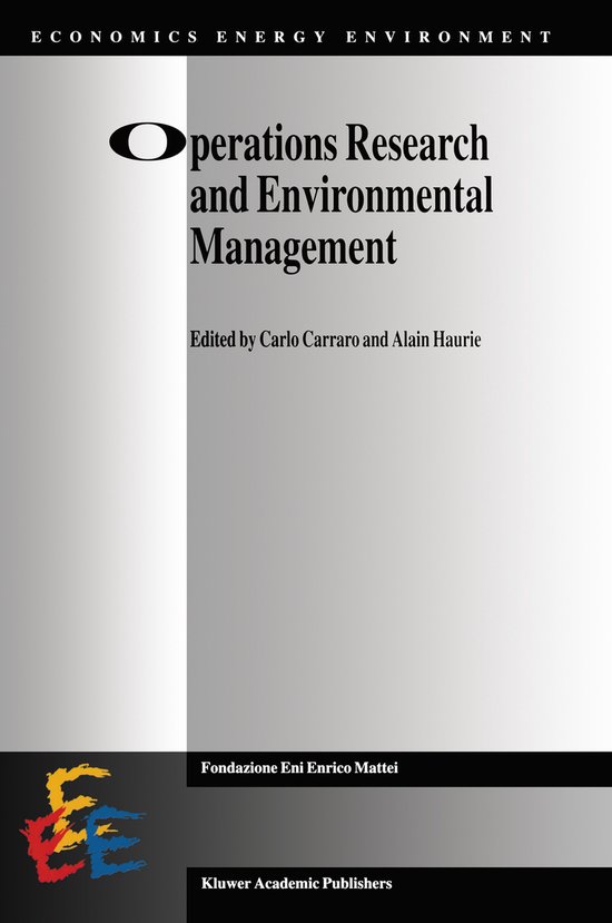Economics, Energy and Environment5- Operations Research and  ... - cover
