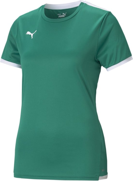 Puma Teamliga Shirt Korte Mouw Dames - Groen | Maat: M