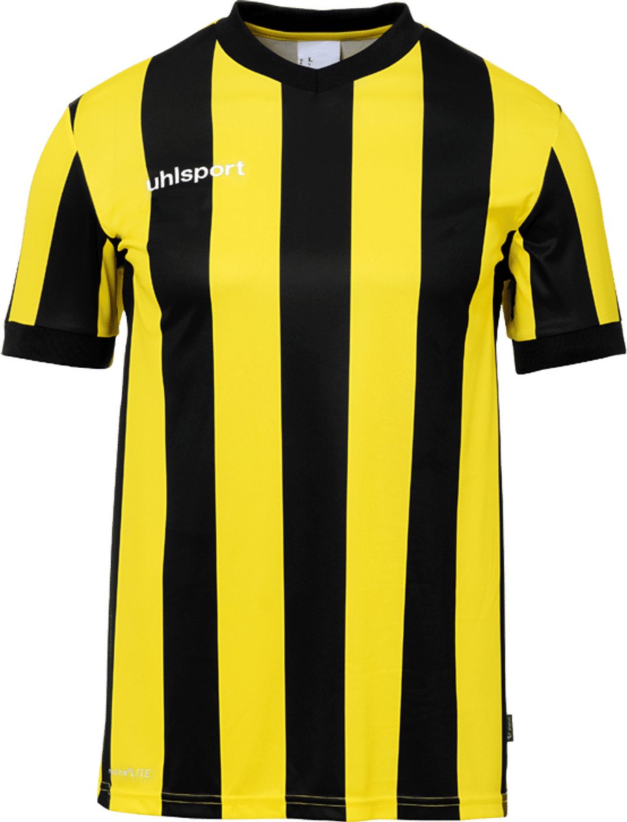 Uhlsport Stripe 2.0 Shirt Korte Mouw Kinderen - Zwart | Maat: 140