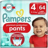 Pantalons de Protection Pampers Premium Taille 4 - 64 Pantalons à couches