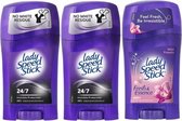 Lady Speed Stick Invisible Protection & Wild Freesia Deodorant Bundel - 3x45g - Subtiele Frisse Geuren Zonder Irritaties - Deodorant Vrouw