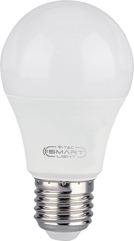 V-TAC 212752 LED-lamp Energielabel F (A - G) E27 Peer 11.00 W Warmwit, Koudwit, RGB (Ø x h) 60 mm x 125 mm Dimbaar 1 stuk(s)