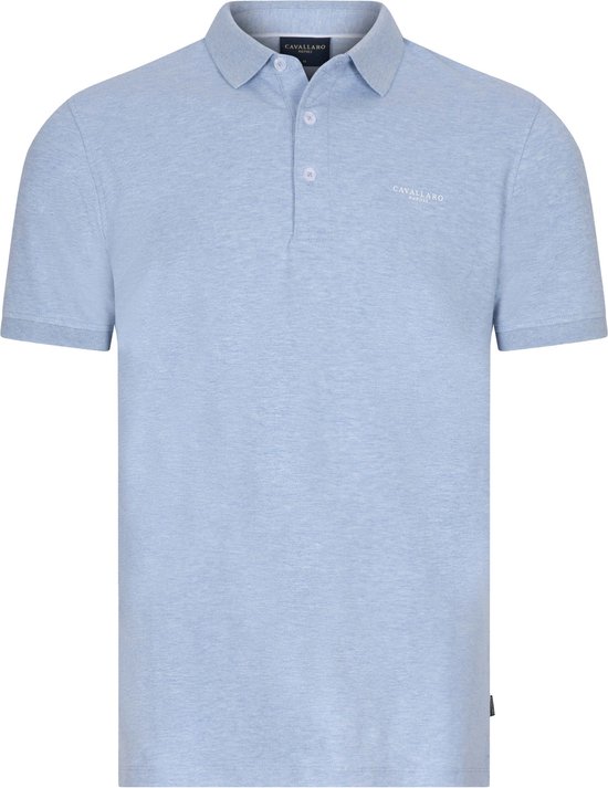Cavallaro Napoli - Bavegio Poloshirt Lichtblauw - Regular-fit - Heren Poloshirt