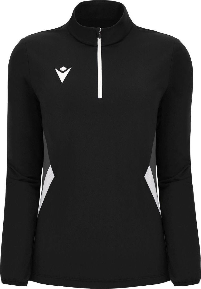 Macron Victory Maira Ziptop Dames - Zwart / Wit | Maat: S