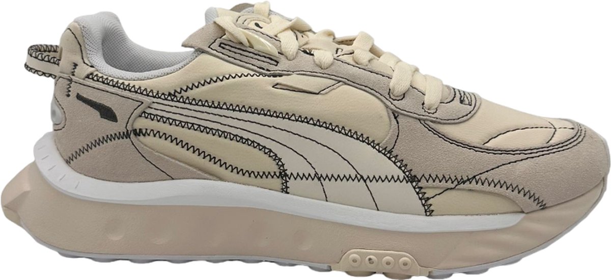 Puma Wild rider Embroidered Sneakers Heren Beige