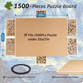 Planche à puzzle Deluxe - Table à puzzle - Plaque à puzzle - Planche à puzzle - 1500 pièces - Rotative à 360°