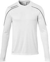 Uhlsport Stream 22 Voetbalshirt Lange Mouw Heren - Wit / Zwart | Maat: S