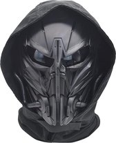 Airsoft masker - airsoftbril - Skull volgelaatsmasker - bivakmuts - verstelbaar masker voor outdoor-sporten, tactisch doodshoofdmasker, CS cosplay