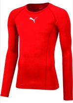 Puma Liga Baselayer Shirt Lange Mouw Heren - Rood | Maat: XL