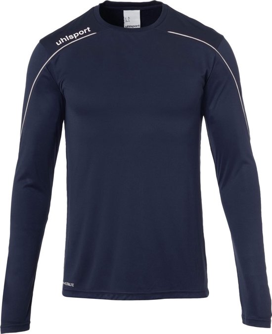 Uhlsport Stream 22 Voetbalshirt Lange Mouw Heren - Marine / Wit | Maat: M