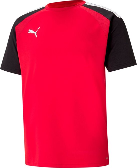 Puma Teampacer Shirt Korte Mouw Kinderen - Rood / Zwart | Maat: 152