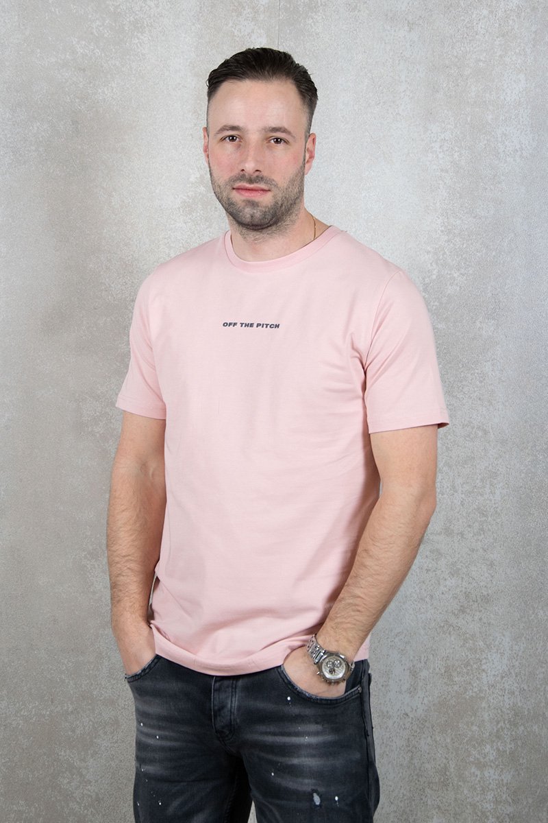 Duplicate Slim Fit Tee - Roze - S