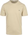 Gant - T-shirt Shield Logo Ecru - Heren - Maat L - Regular-fit